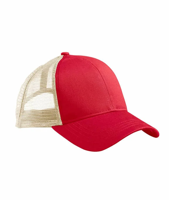 EC7070 - econscious Eco Trucker Organic/Recycled Cap | Red/Oyster