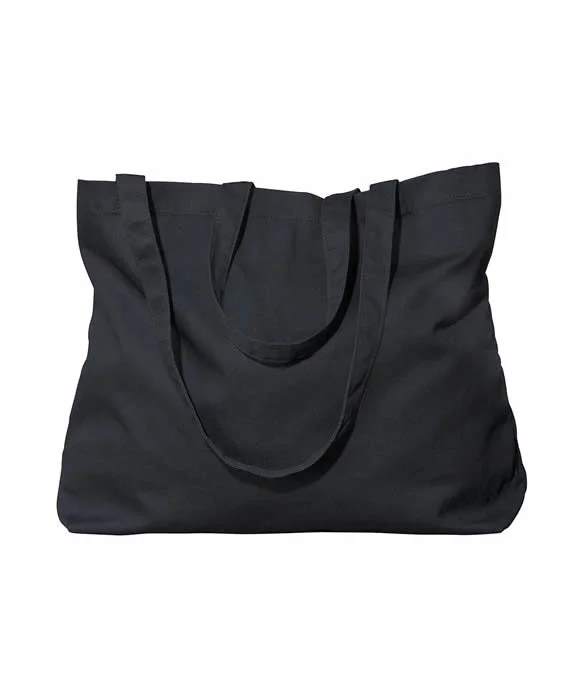 EC8001 - econscious 8 oz. Organic Cotton Large Twill Tote Bag | Black