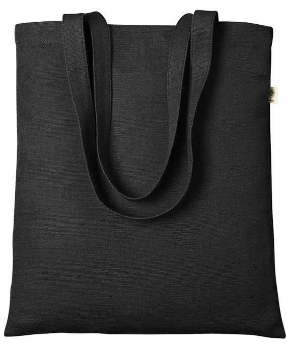 EC8060 - econscious 6.8 oz. Hemp Simplicity Tote Bag | Black