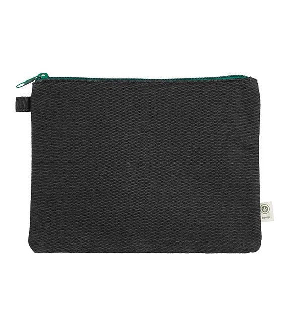 EC8402 - Econscious Hemp Pouch | Black/Kelly