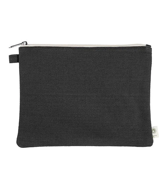 EC8402 - Econscious Hemp Pouch | Black/Natural