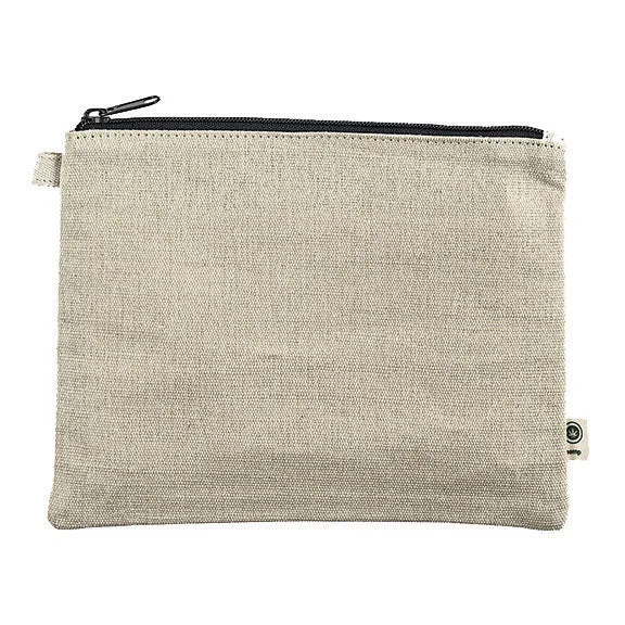 EC8402 - Econscious Hemp Pouch | Natural/Black