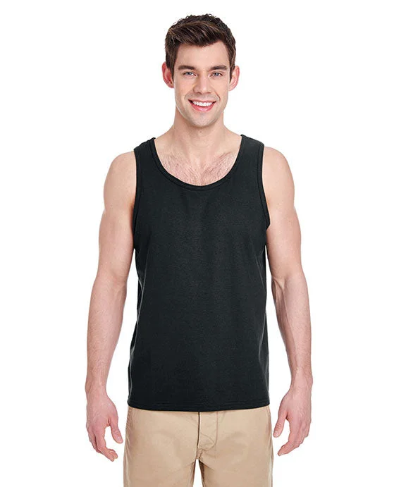 G520 - Gildan Adult Heavy Cotton 5.3 oz. Tank Top | Black