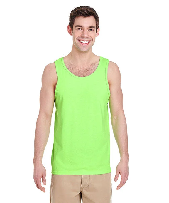 G520 - Gildan Adult Heavy Cotton 5.3 oz. Tank Top | Neon Green