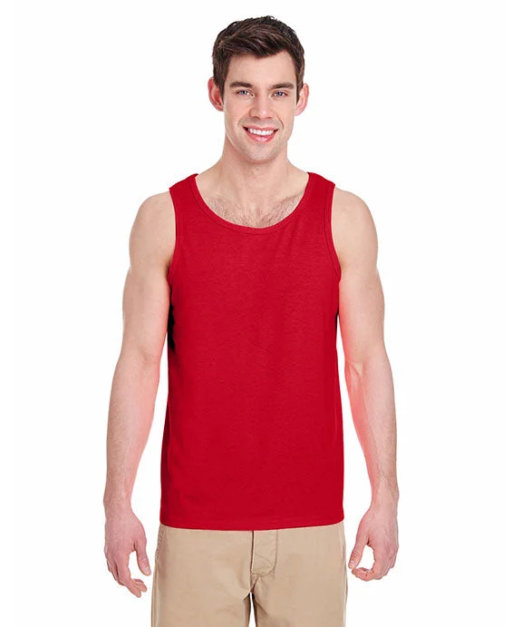 G520 - Gildan Adult Heavy Cotton 5.3 oz. Tank Top | Red