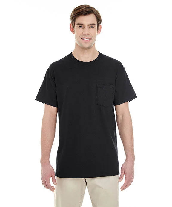 G530 - Gildan Adult Heavy Cotton 5.3 oz. Pocket T-Shirt | Black