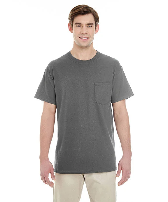 G530 - Gildan Adult Heavy Cotton 5.3 oz. Pocket T-Shirt | Charcoal