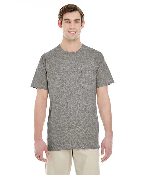 G530 - Gildan Adult Heavy Cotton 5.3 oz. Pocket T-Shirt | Graphite Heather