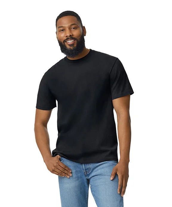 G650 - Gildan Unisex Softstyle Midweight T-Shirt | Pitch Black