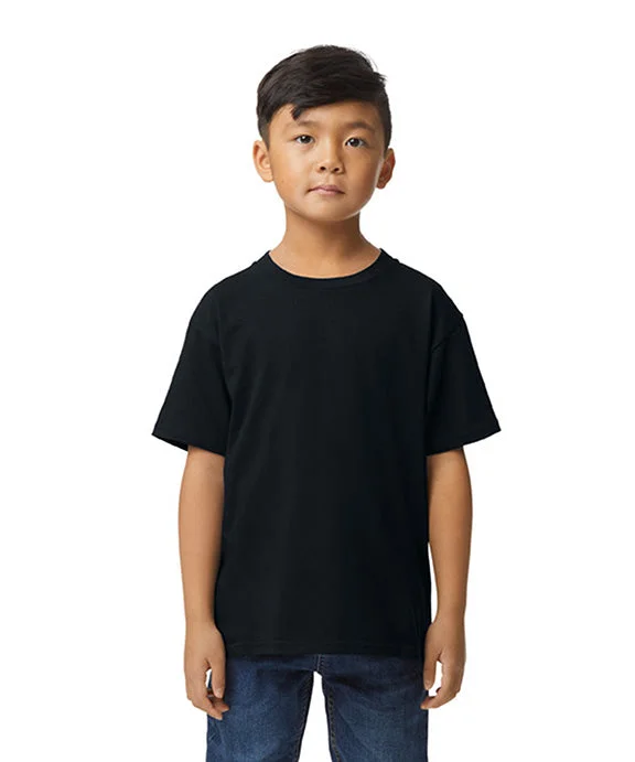 G650B - Gildan Youth Softstyle Midweight T-Shirt | Pitch Black