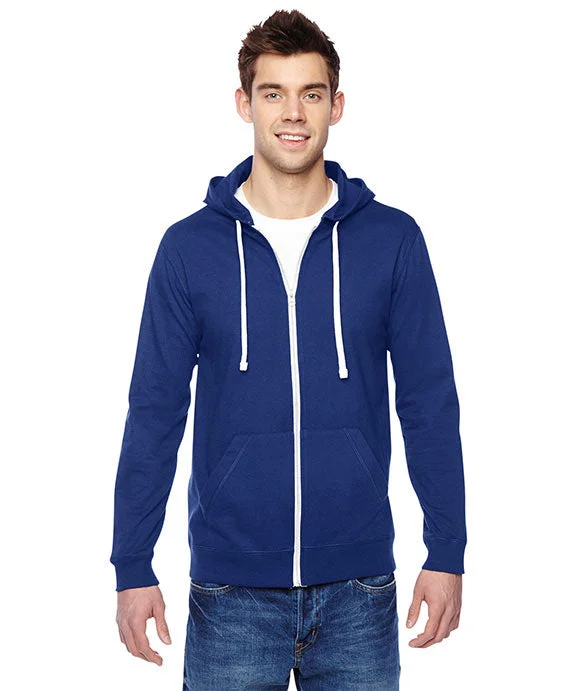 SF60R - Fruit of the Loom Adult Sofspun® Jersey Full-Zip Hooded Sweatshirt | Admiral Blue