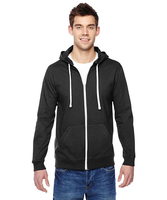 SF60R - Fruit of the Loom Adult Sofspun® Jersey Full-Zip Hooded Sweatshirt | Black