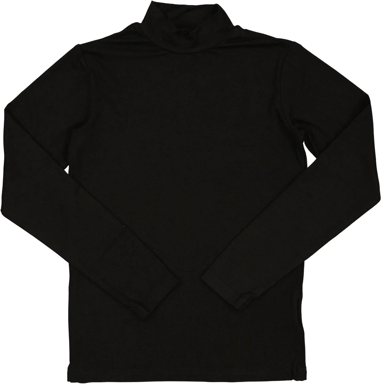 Harti Shells Black Mock Neck Long Sleeves Model